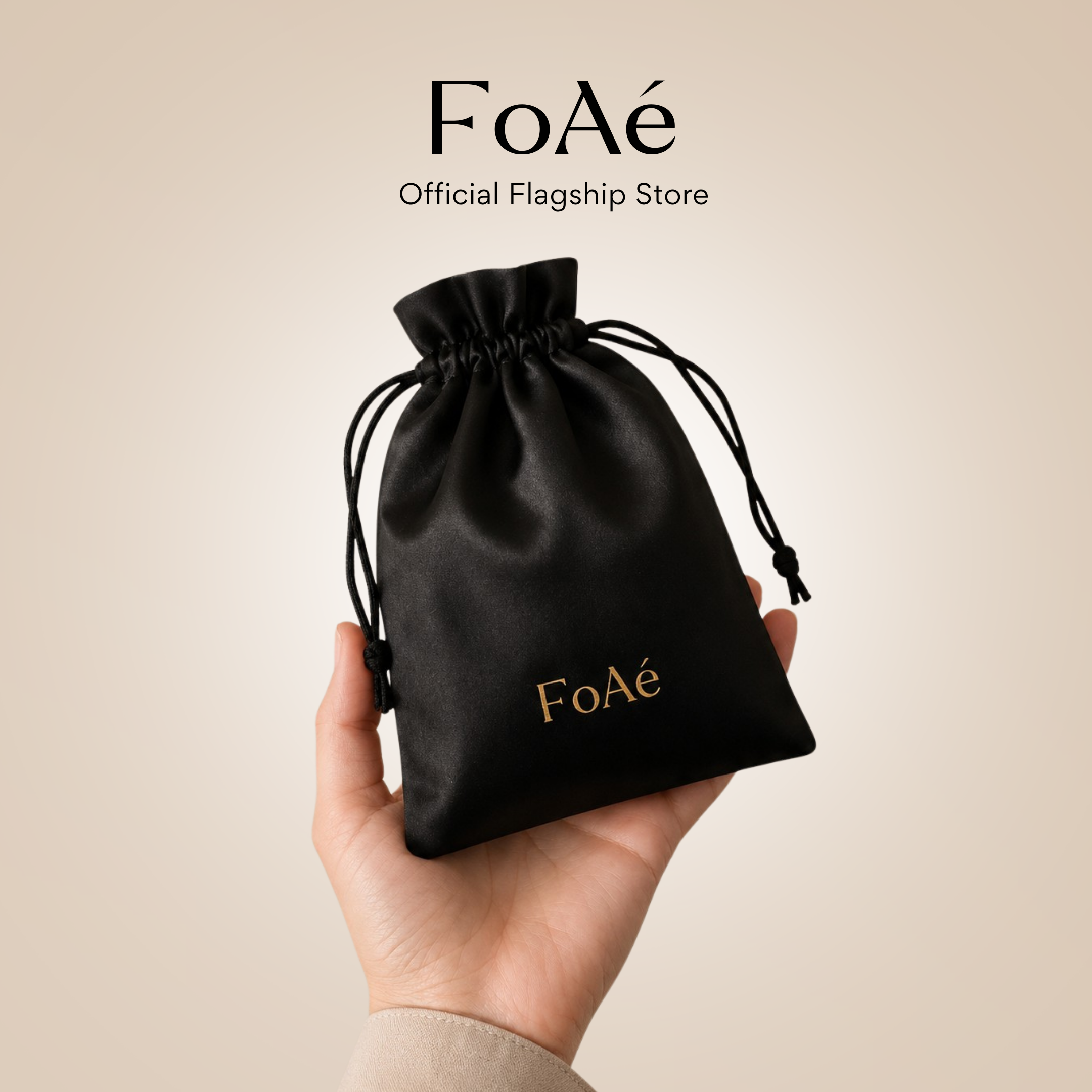 FoAé Premium Satin Pouch | Elegant Perfume & Travel Storage