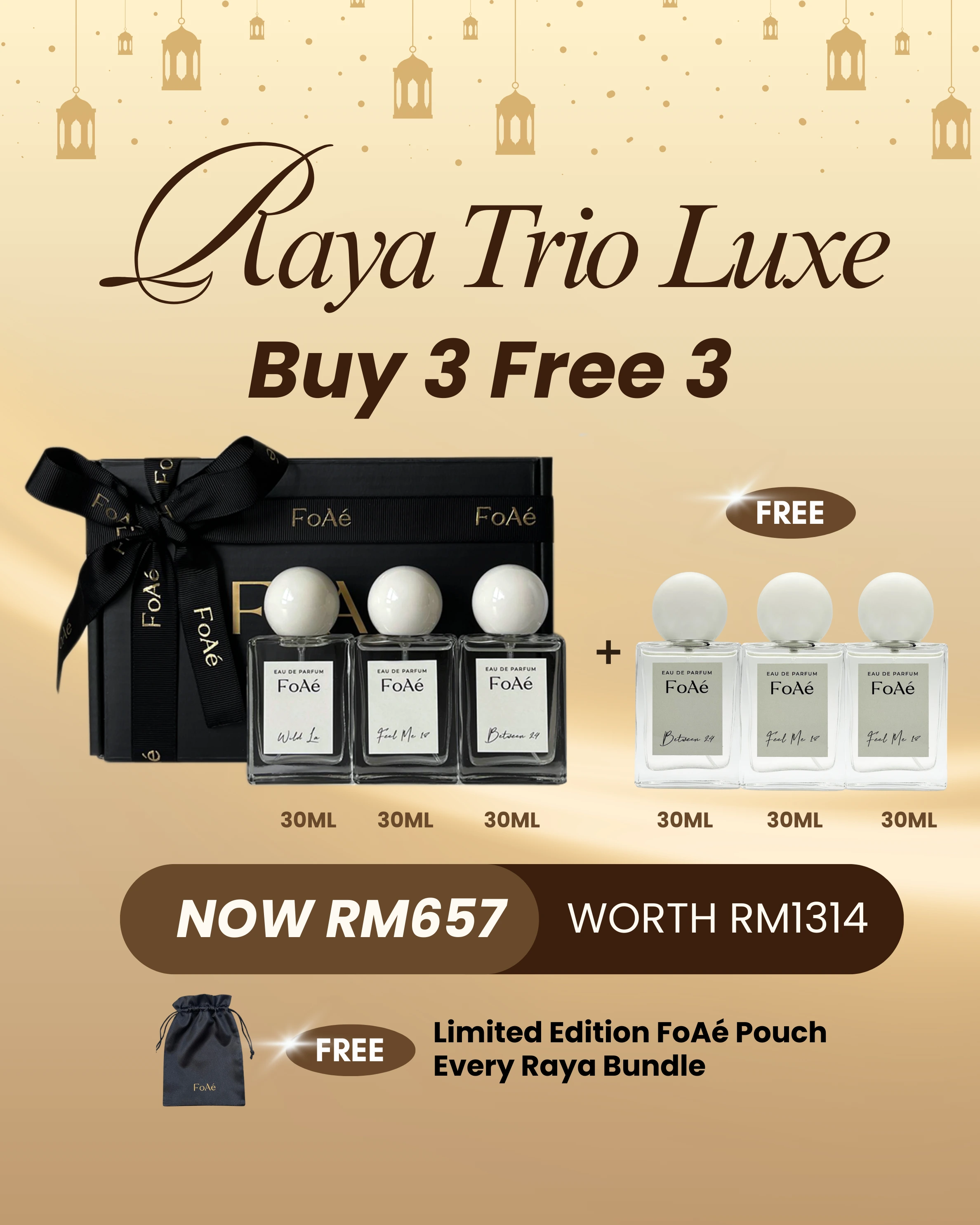 Raya Trio Luxe Perfume Set | Perfume By FoAé